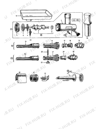 Взрыв-схема комплектующей Electrolux N21 - Схема узла L30 Accessories, Users manual   B